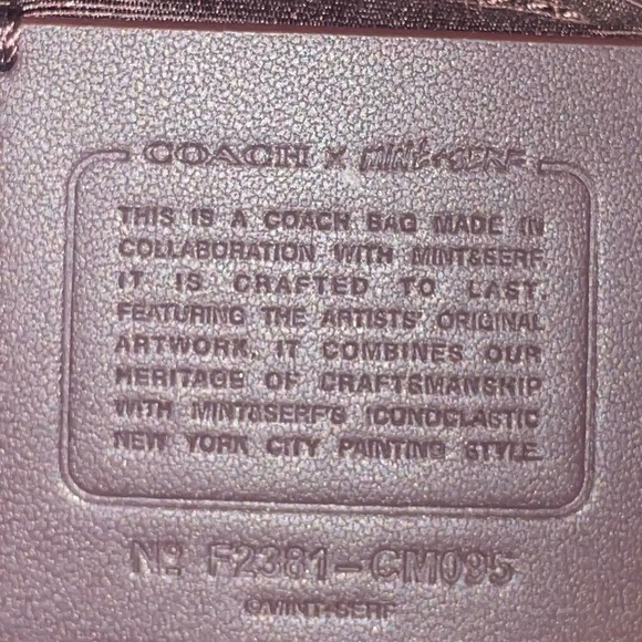 Rare🔥Coach X Mint + Serf Sydney Satchel In Signature Canvas CM095 graffiti bag - Picture 14 of 16